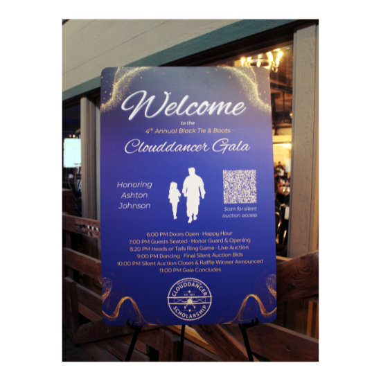 The evening program underway