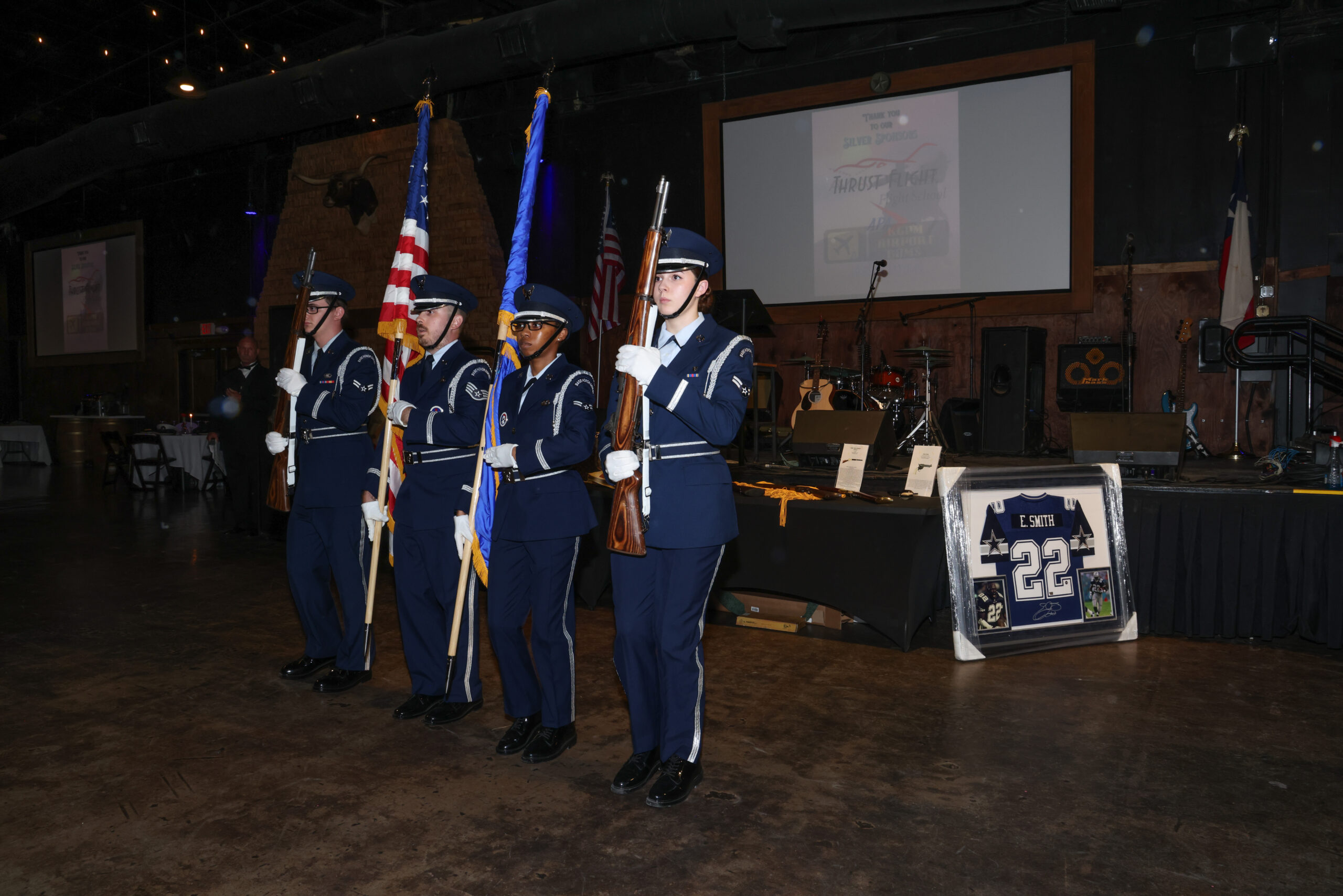 The evening program at River Ranch Stockyards