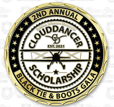 The 2023 CloudDancer Gala challenge coin