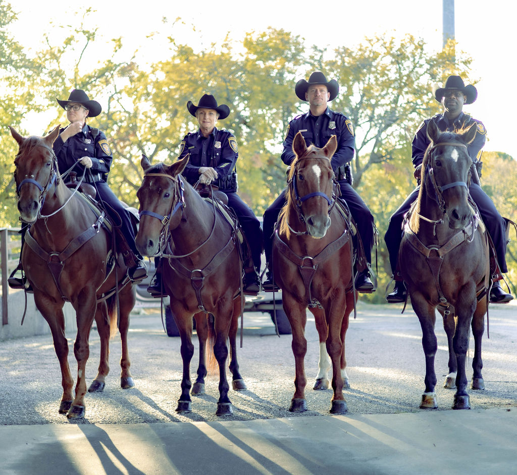Mounted patrol at the 2023 gala