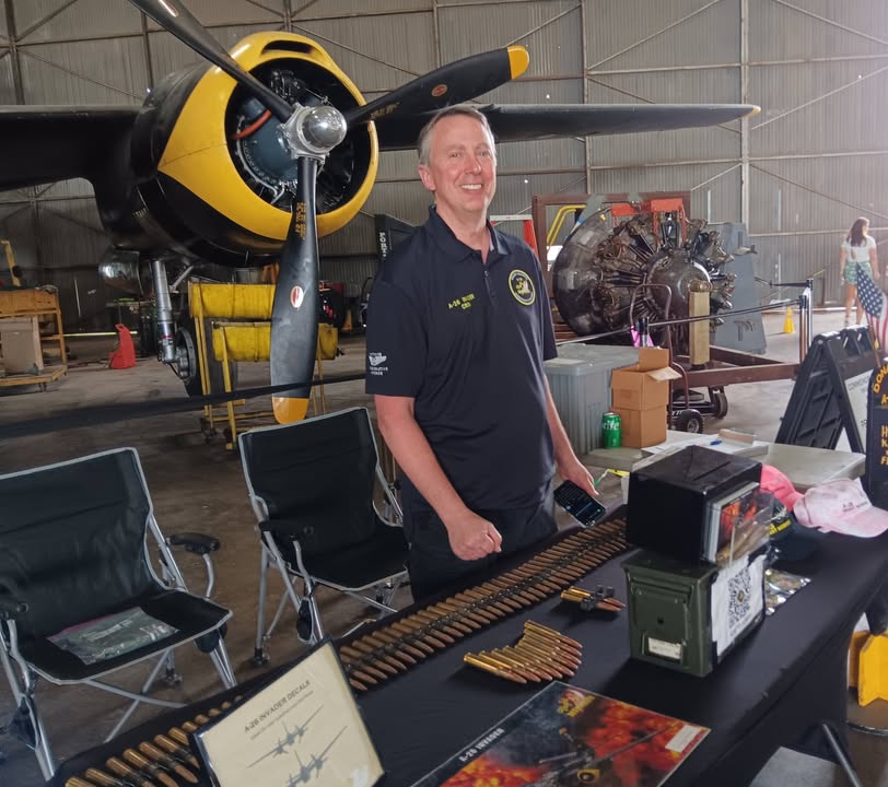 Vintage aircraft on display at Meacham Field
